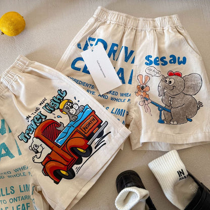IRIS KIDS Rokuku Pants — kids print shorts, product photo 2 of 7