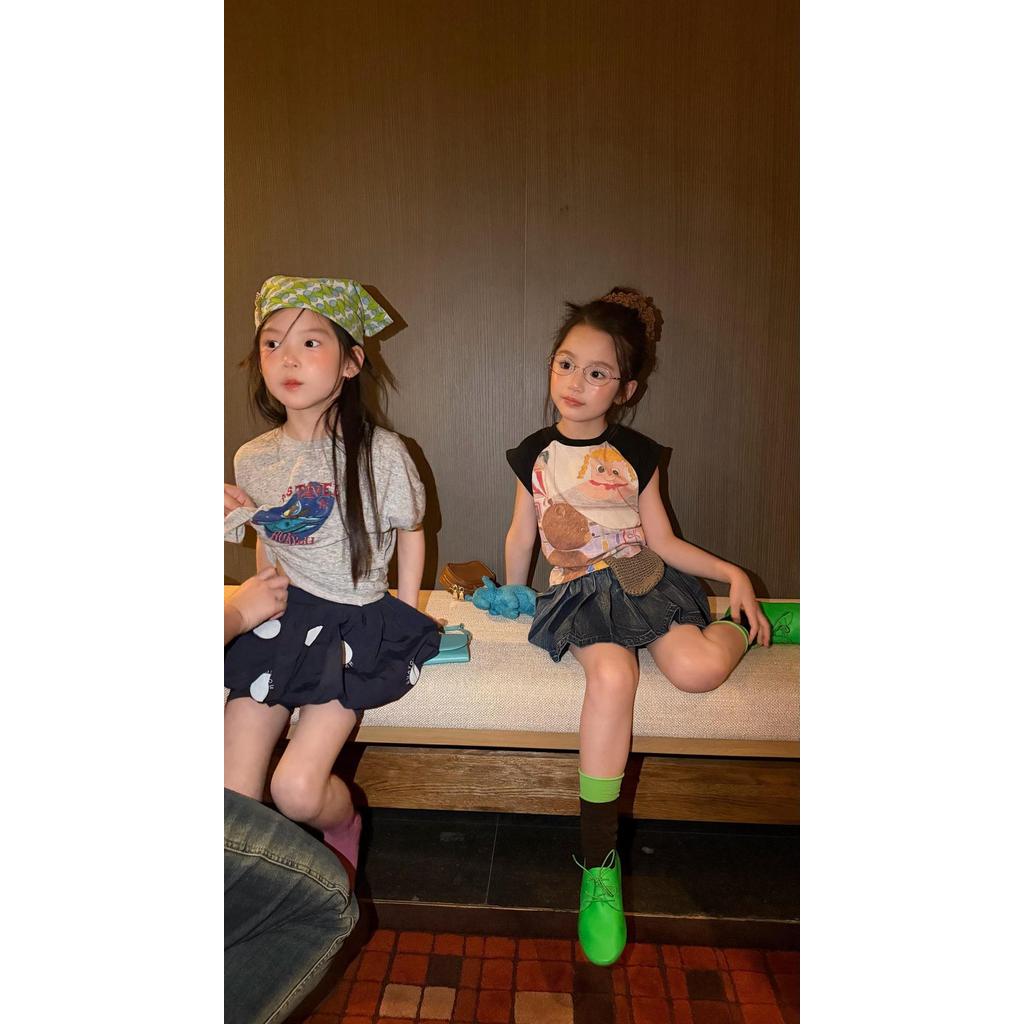 IRIS KIDS Sweet Cool Girl Set — girls tee and skirt outfit, product photo 8 of 10