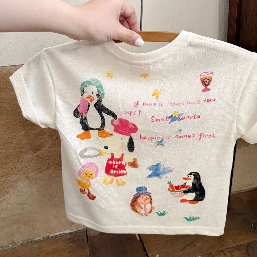 IRIS KIDS Rokuku Little Friend Shirt — kids cartoon-print tee, product photo 2 of 7