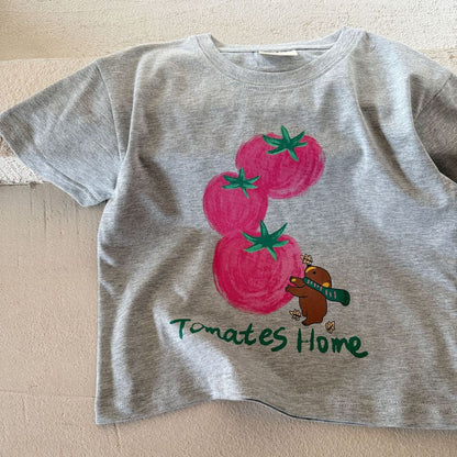 IRIS KIDS Tomato Print Shirt — kids graphic tee, product photo 8 of 12