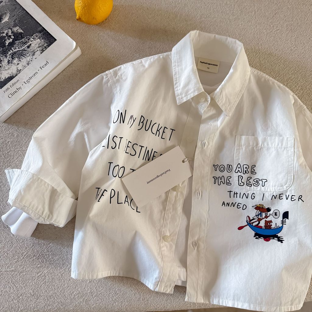 IRIS KIDS Dream House Shirt — kids hand-drawn print shirt, product photo 6 of 6