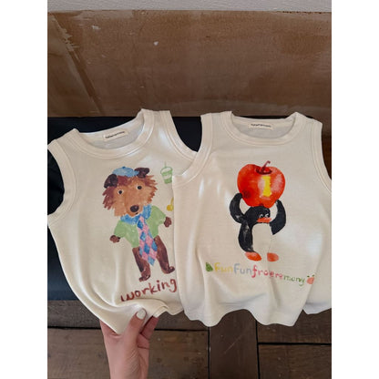 IRIS KIDS Rokuku Print Shirt — kids cartoon-print tee, product photo 3 of 9