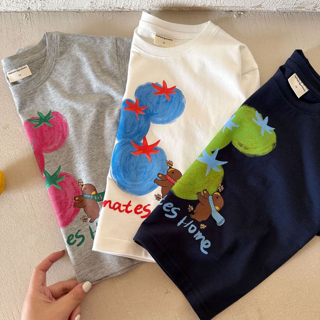 IRIS KIDS Tomato Print Shirt — kids graphic tee, product photo 2 of 12
