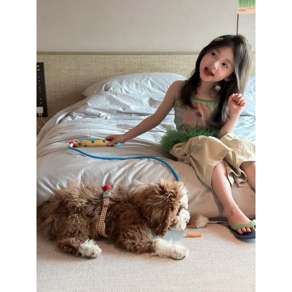 IRIS KIDS Minty Breeze Set — girls print shirt and pants set, product photo 6 of 8