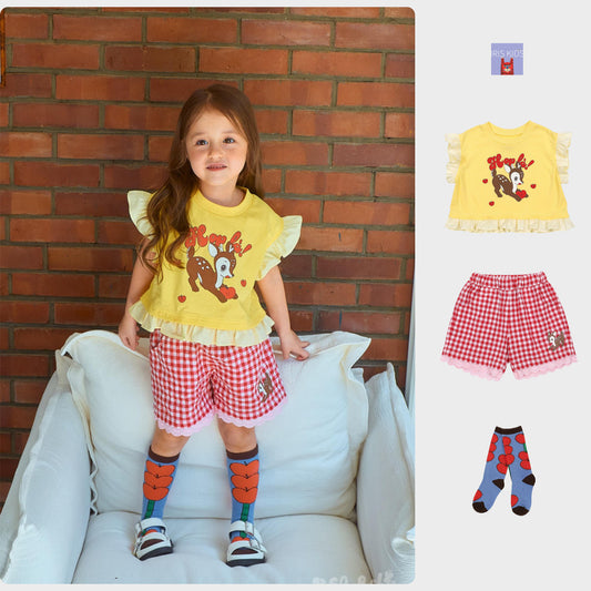 IRIS KIDS Lovely Fawn Set — kids deer print outfit, product photo 1 of 12