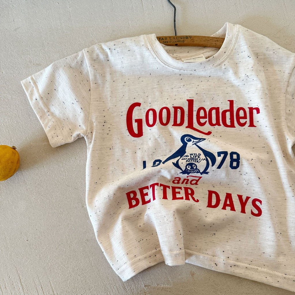IRIS KIDS Good Leader Penguin Shirt — kids penguin-print t-shirt, product photo 5 of 6
