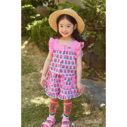 IRIS KIDS Candy Pink Ruffle Set — kids shirt, pants and socks set, product photo 2 of 12