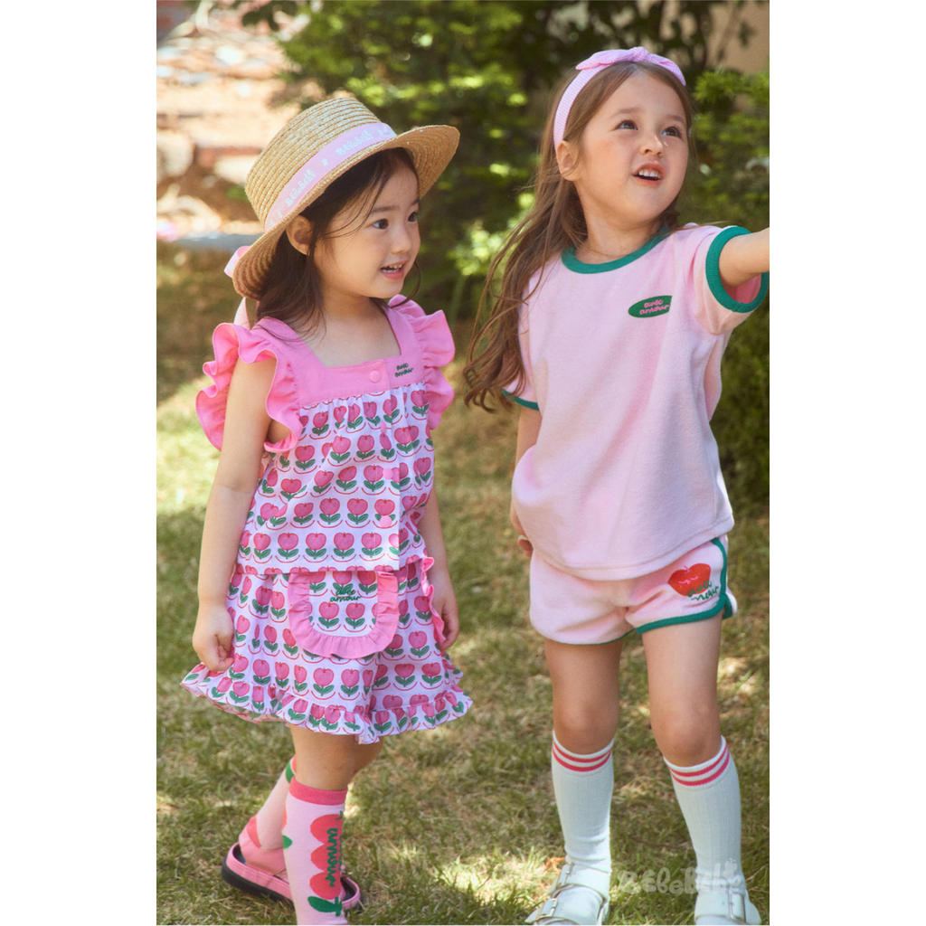 IRIS KIDS Candy Pink Ruffle Set — kids shirt, pants and socks set, product photo 4 of 12