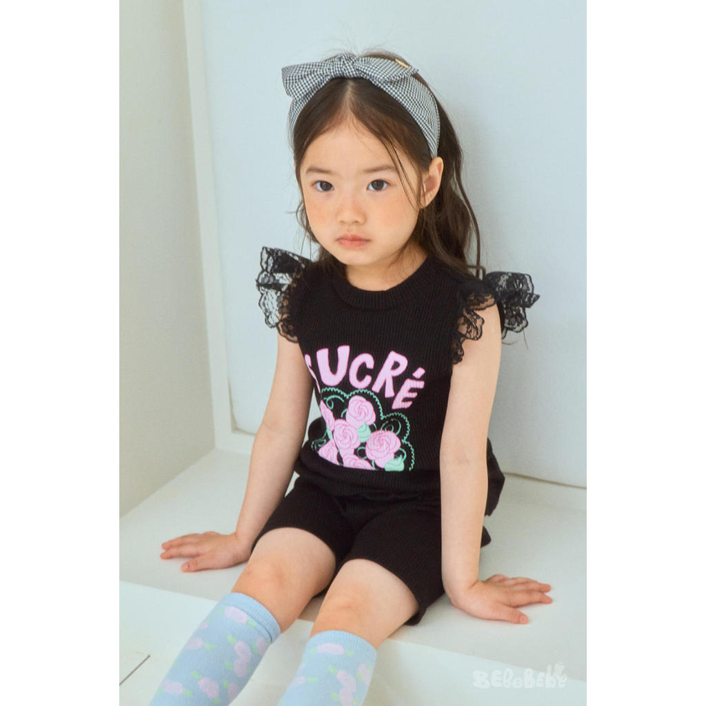 IRIS KIDS Sucre Rose Set — kids rose-print shirt and shorts set, product photo 3 of 11