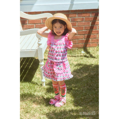 IRIS KIDS Candy Pink Ruffle Set — kids shirt, pants and socks set, product photo 8 of 12