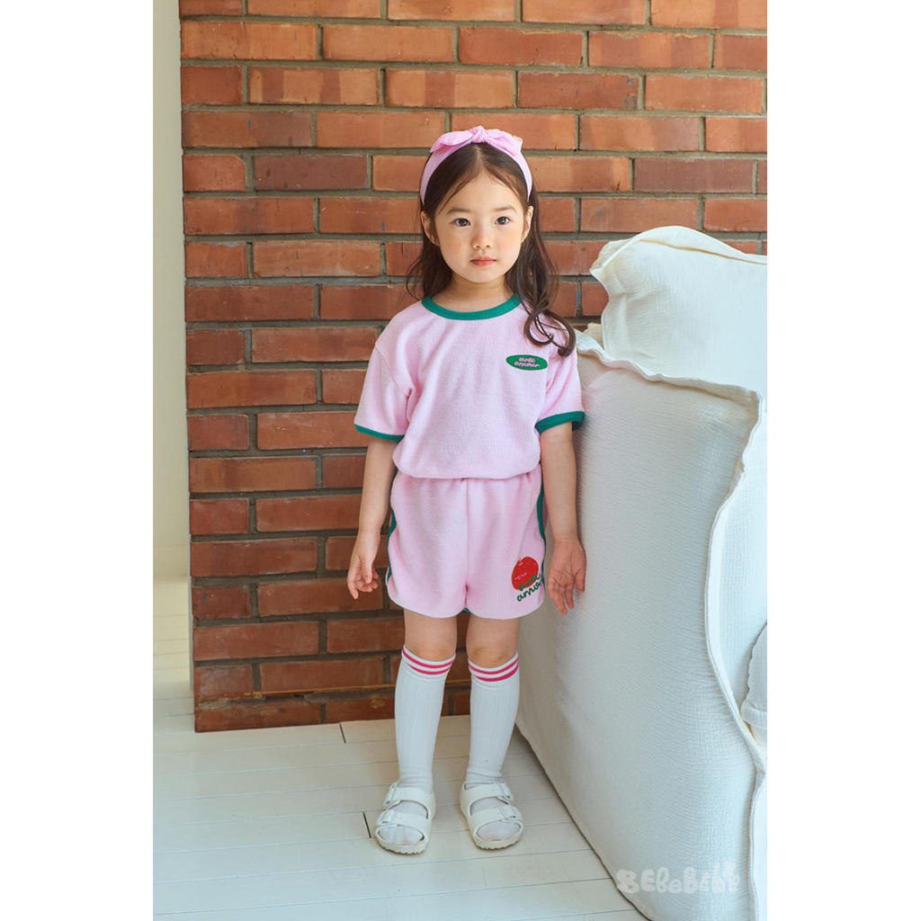 IRIS KIDS BEBEBE Little Apple Love Set — kids apple print outfit, product photo 4 of 10