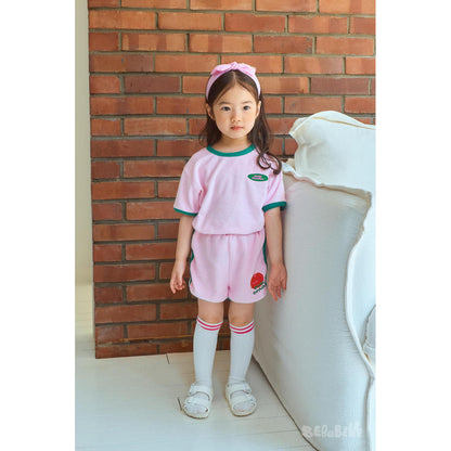 IRIS KIDS BEBEBE Little Apple Love Set — kids apple print outfit, product photo 4 of 10