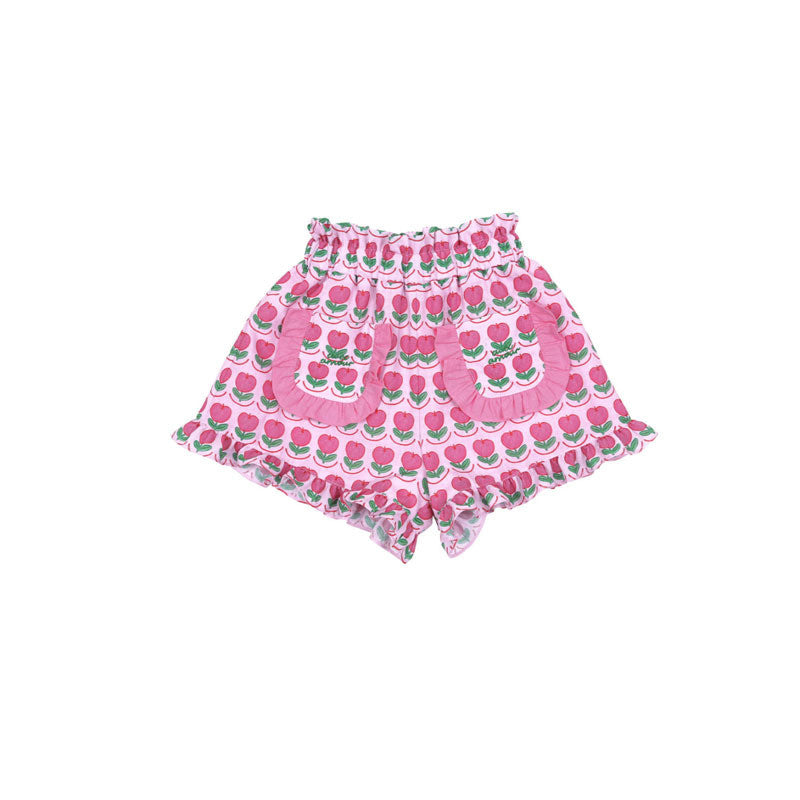 IRIS KIDS Candy Pink Ruffle Set — kids shirt, pants and socks set, product photo 11 of 12