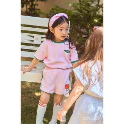 IRIS KIDS BEBEBE Little Apple Love Set — kids apple print outfit, product photo 9 of 10