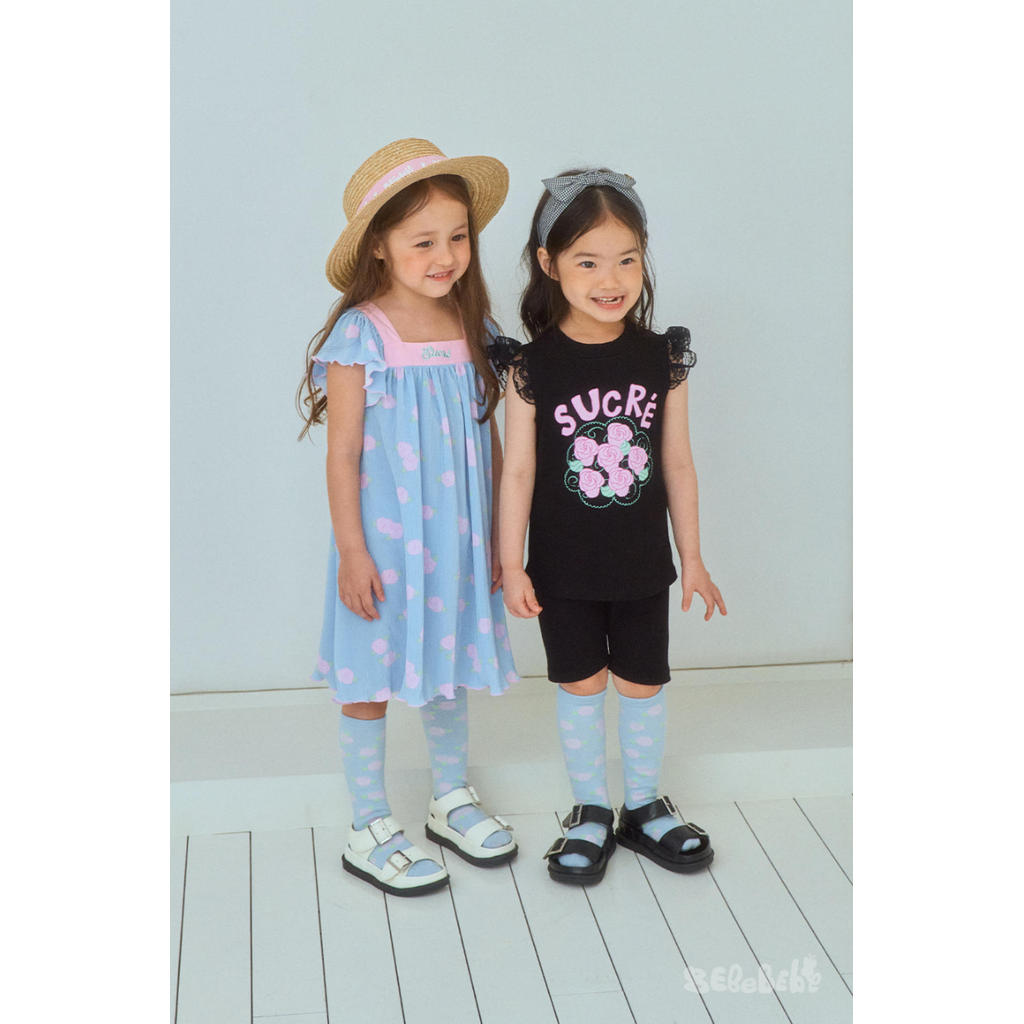 IRIS KIDS Sucre Rose Set — kids rose-print shirt and shorts set, product photo 4 of 11