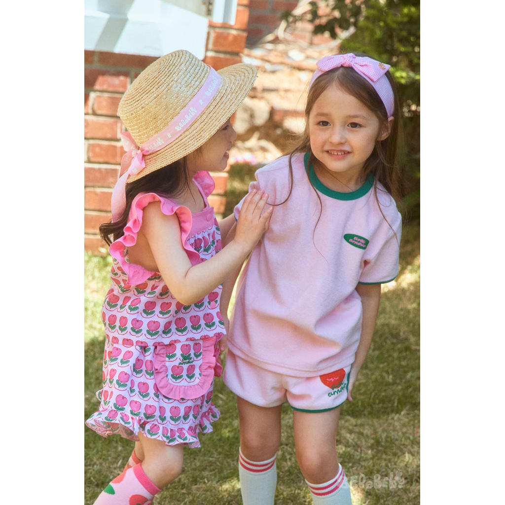 IRIS KIDS Candy Pink Ruffle Set — kids shirt, pants and socks set, product photo 7 of 12