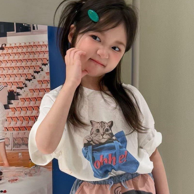 IRIS KIDS Mini Cat Lover Set — kids shirt and skirt outfit, product photo 9 of 10