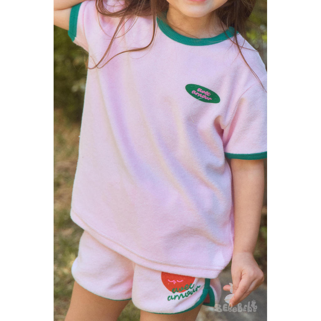 IRIS KIDS BEBEBE Little Apple Love Set — kids apple print outfit, product photo 8 of 10
