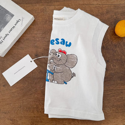 IRIS KIDS Elephant & Bunny Print Tee — kids graphic shirt, product photo 2 of 6