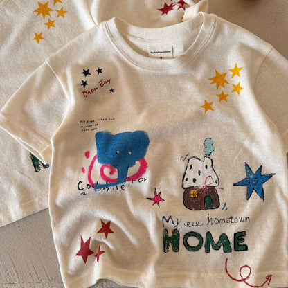 IRIS KIDS Starry Home Shirt — kids elephant-print t-shirt, product photo 8 of 8