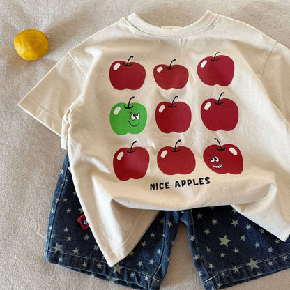 IRIS KIDS x Funfun Home of Bears Apple Tee — kids graphic t-shirt, product photo 2 of 9