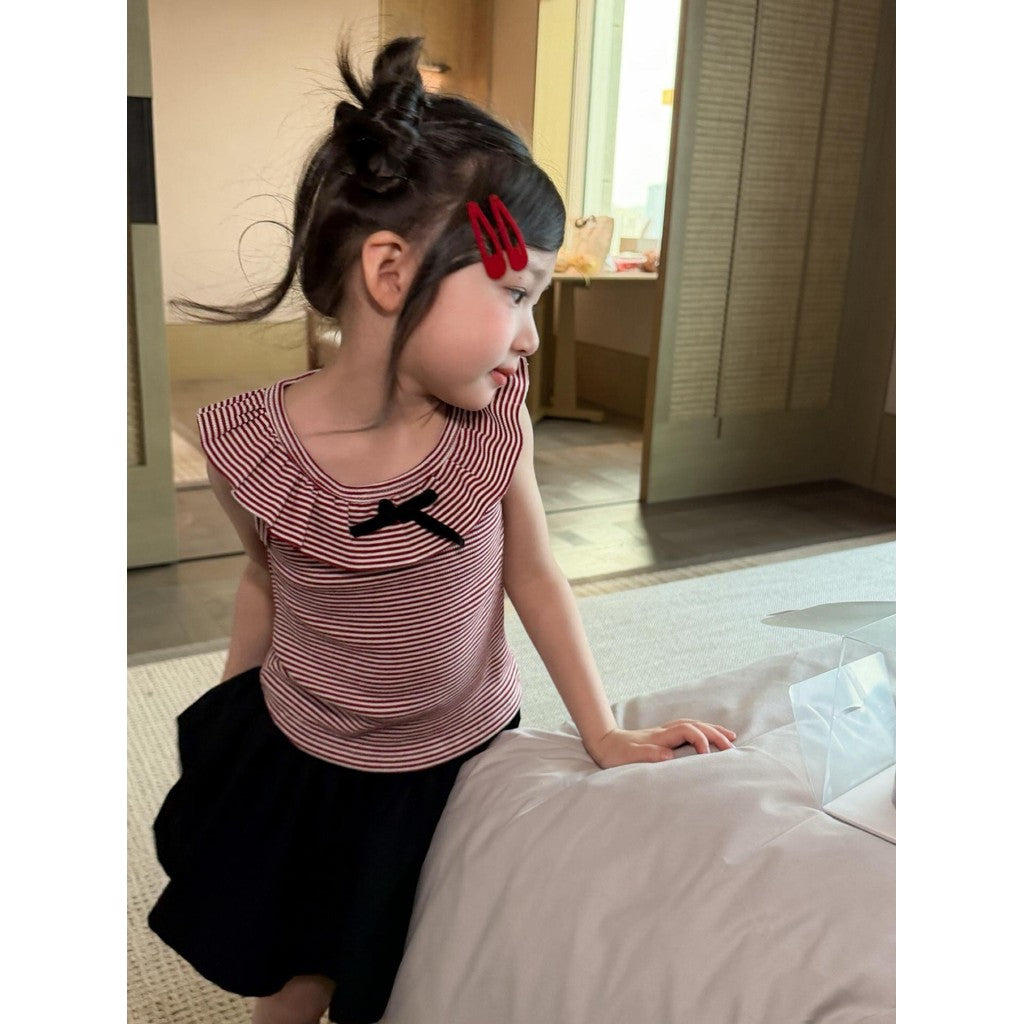 IRIS KIDS Korean Cute Shirt & Jeans Set — girls outfit, product photo 6 of 11