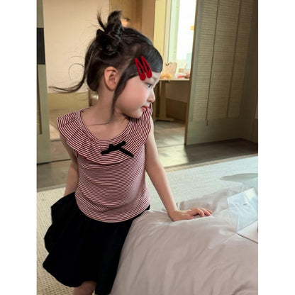 IRIS KIDS Korean Cute Shirt & Jeans Set — girls outfit, product photo 6 of 11