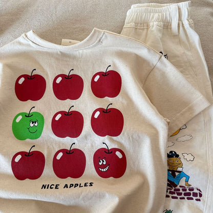 IRIS KIDS x Funfun Home of Bears Apple Tee — kids graphic t-shirt, product photo 5 of 9