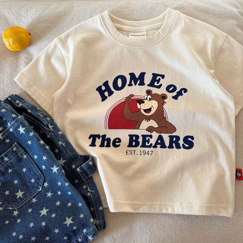 IRIS KIDS x Funfun Home of Bears Apple Tee — kids graphic t-shirt, product photo 6 of 9