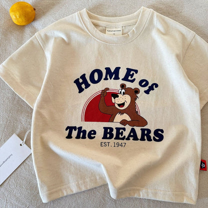 IRIS KIDS x Funfun Home of Bears Apple Tee — kids graphic t-shirt, product photo 9 of 9