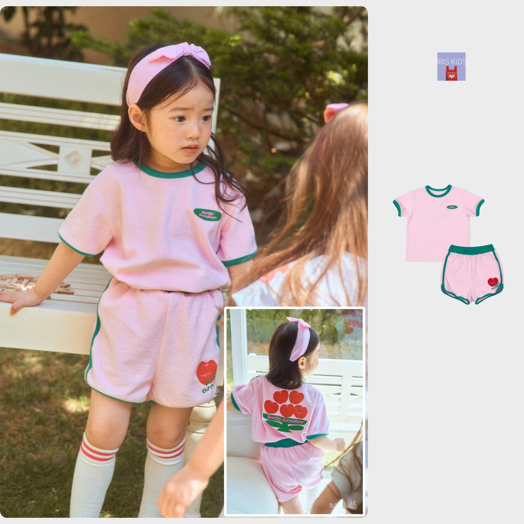 IRIS KIDS BEBEBE Little Apple Love Set — kids apple print outfit, product photo 1 of 10