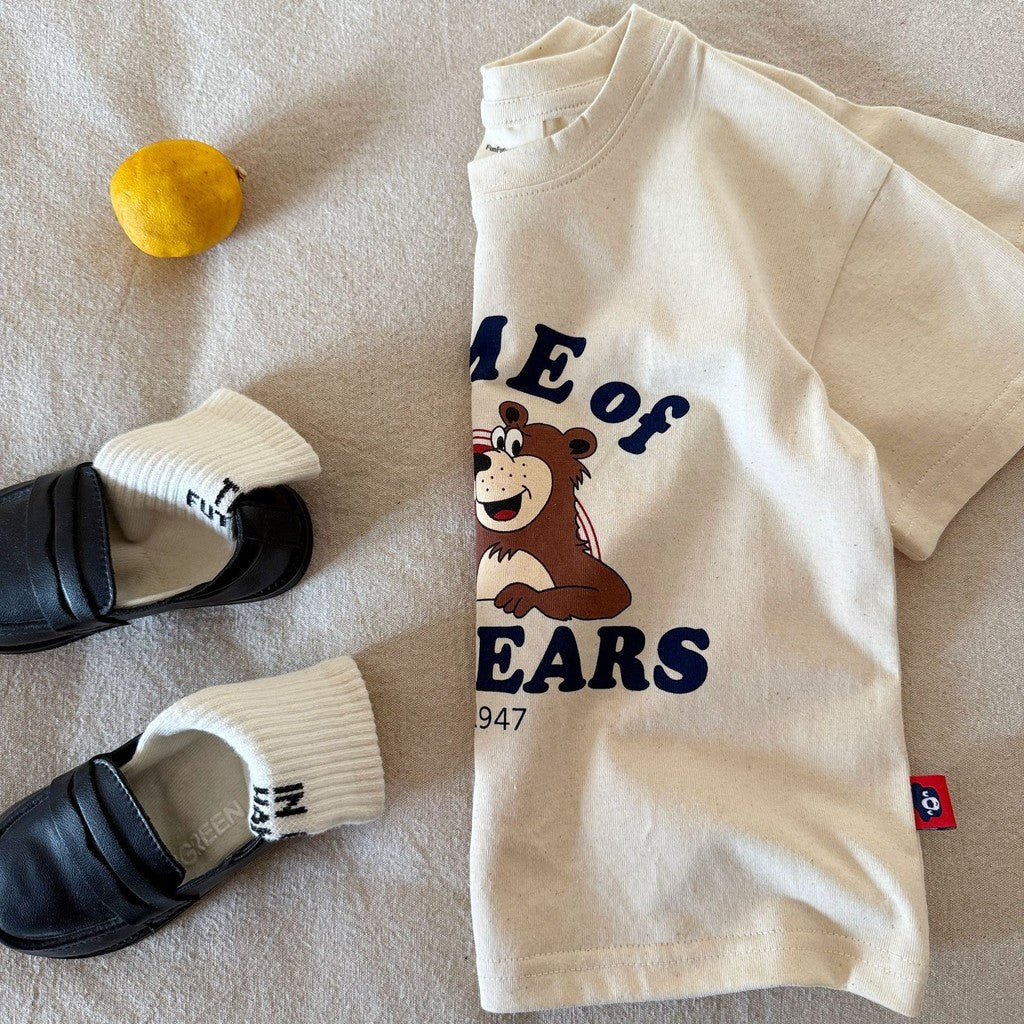 IRIS KIDS x Funfun Home of Bears Apple Tee — kids graphic t-shirt, product photo 7 of 9