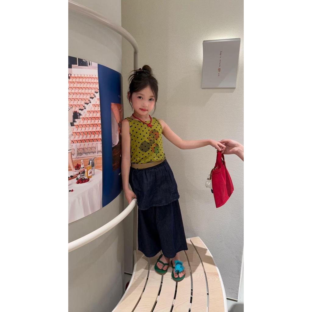 IRIS KIDS Olive Dream Set — kids polka dot top and pants outfit, product photo 7 of 10