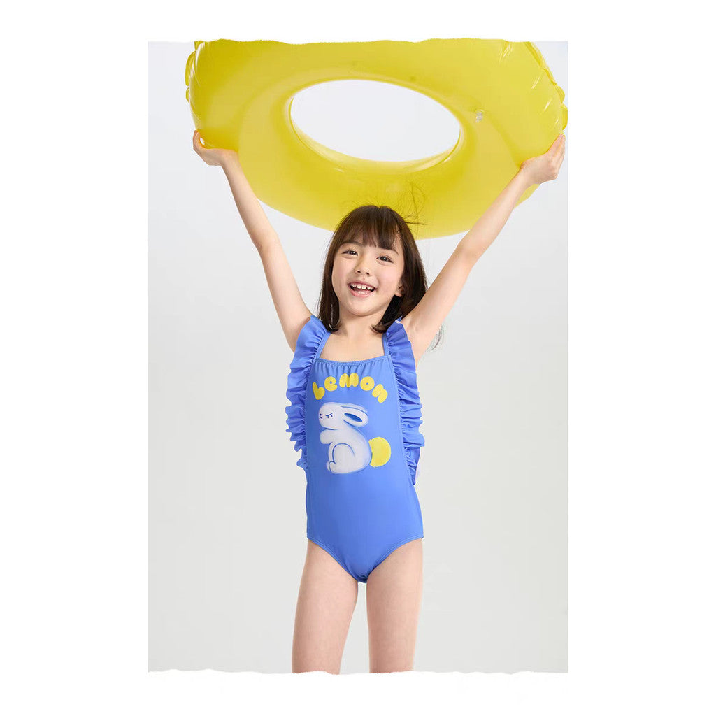 IRIS KIDS Bunny Swim Set — girls swimsuit and cap, product photo 3 of 8
