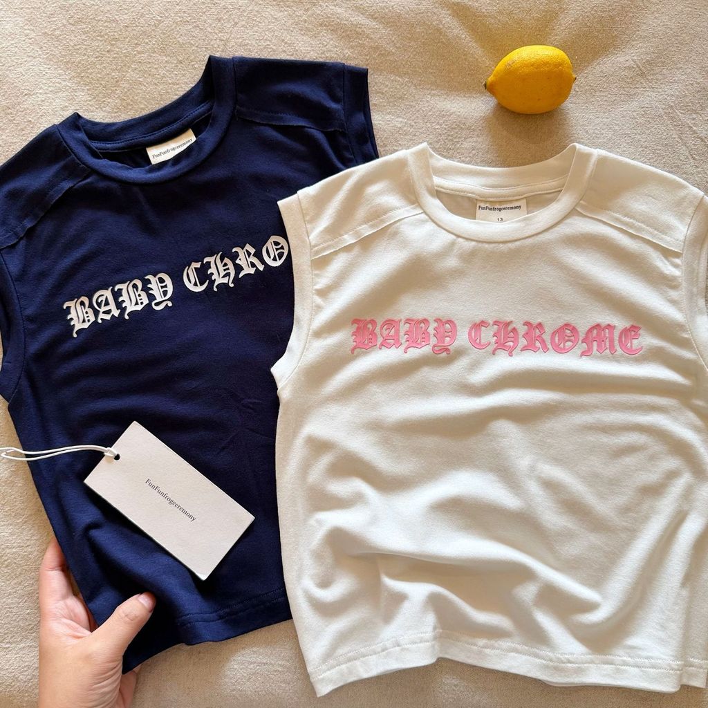 IRIS KIDS Baby Chrome Tank Top — kids Y2K-style top, product photo 1 of 7
