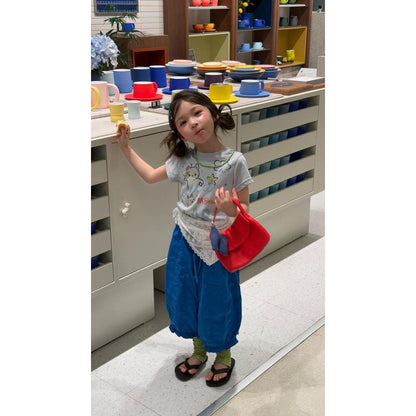 IRIS KIDS Blueberry Puff — kids tee and balloon pants set, product photo 3 of 10