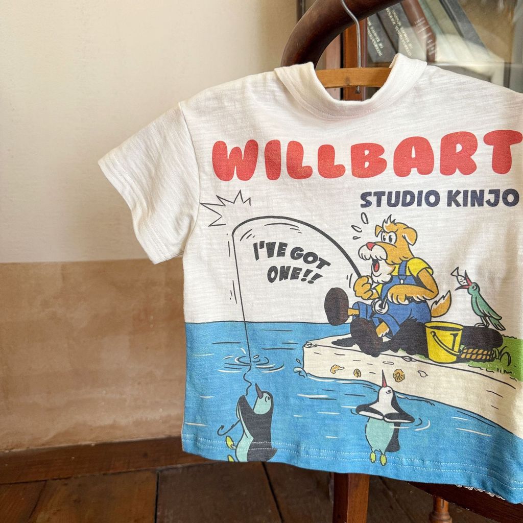 IRIS KIDS Fishing Buddy Tee — kids vintage cartoon print t-shirt, product photo 3 of 6