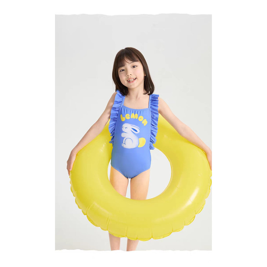 IRIS KIDS Bunny Swim Set — girls swimsuit and cap, product photo 2 of 8