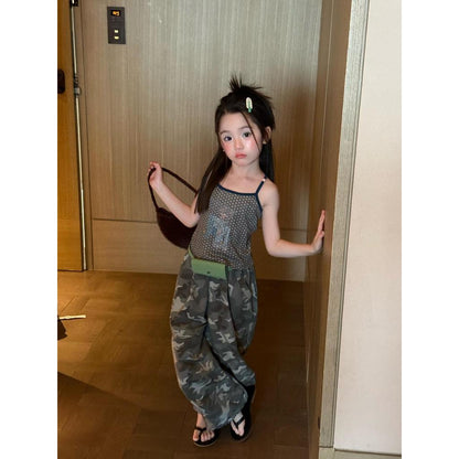 IRIS KIDS Mini Camo Set — kids tank top and camo pants set, product photo 2 of 10