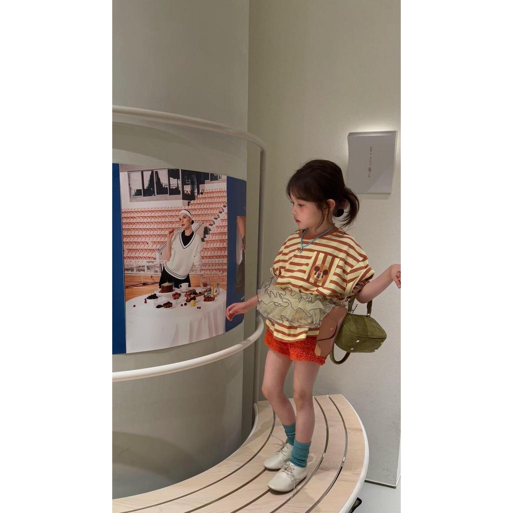 IRIS KIDS Sunny Day Ruffle — kids striped top and shorts set, product photo 5 of 11
