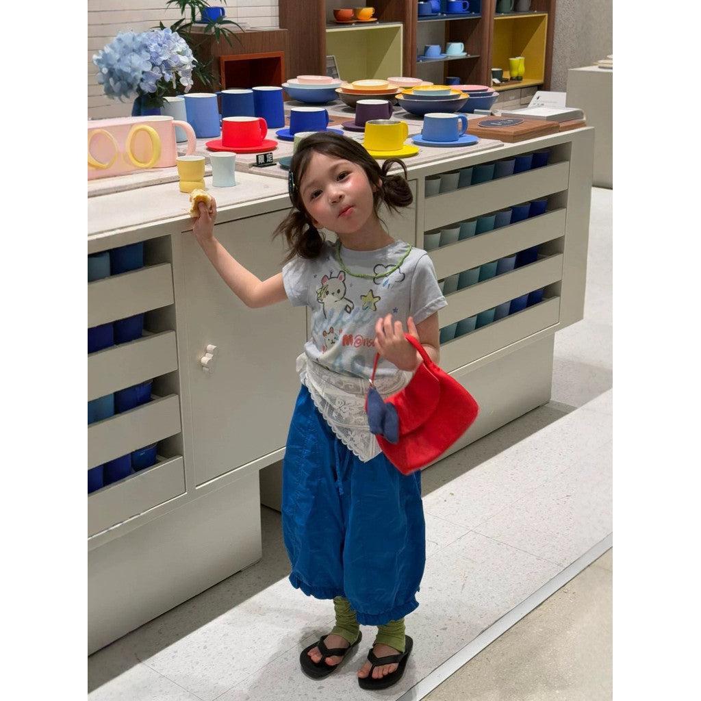 IRIS KIDS Blueberry Puff — kids tee and balloon pants set, product photo 5 of 10