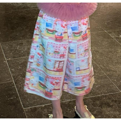 IRIS KIDS Cute Cartoon Set — kids pink top and printed pants, product photo 10 of 10