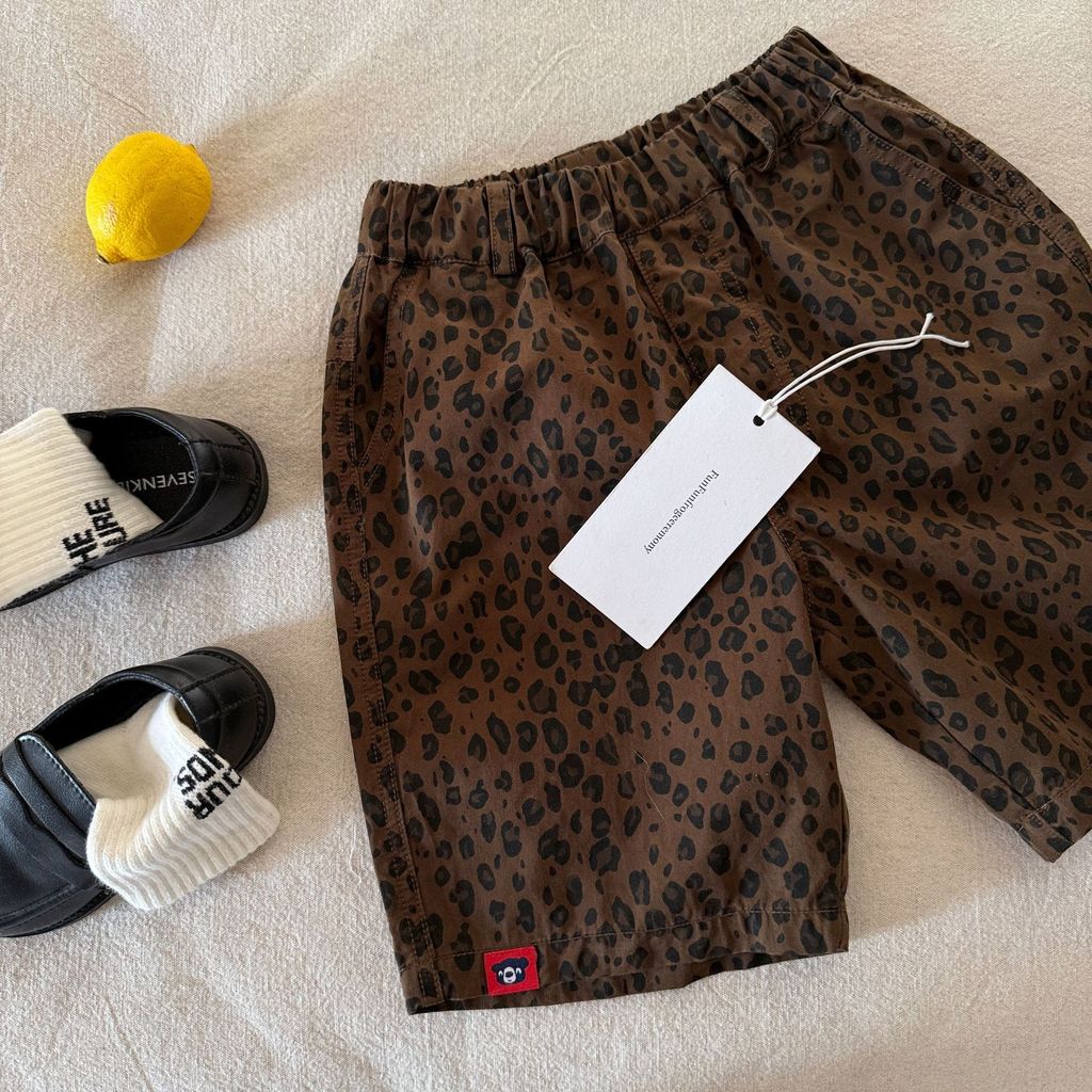 IRIS KIDS Safari Mood Shorts — kids tiger-print shorts, product photo 2 of 10
