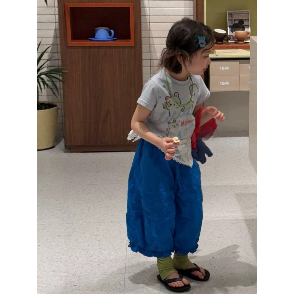 IRIS KIDS Blueberry Puff — kids tee and balloon pants set, product photo 4 of 10