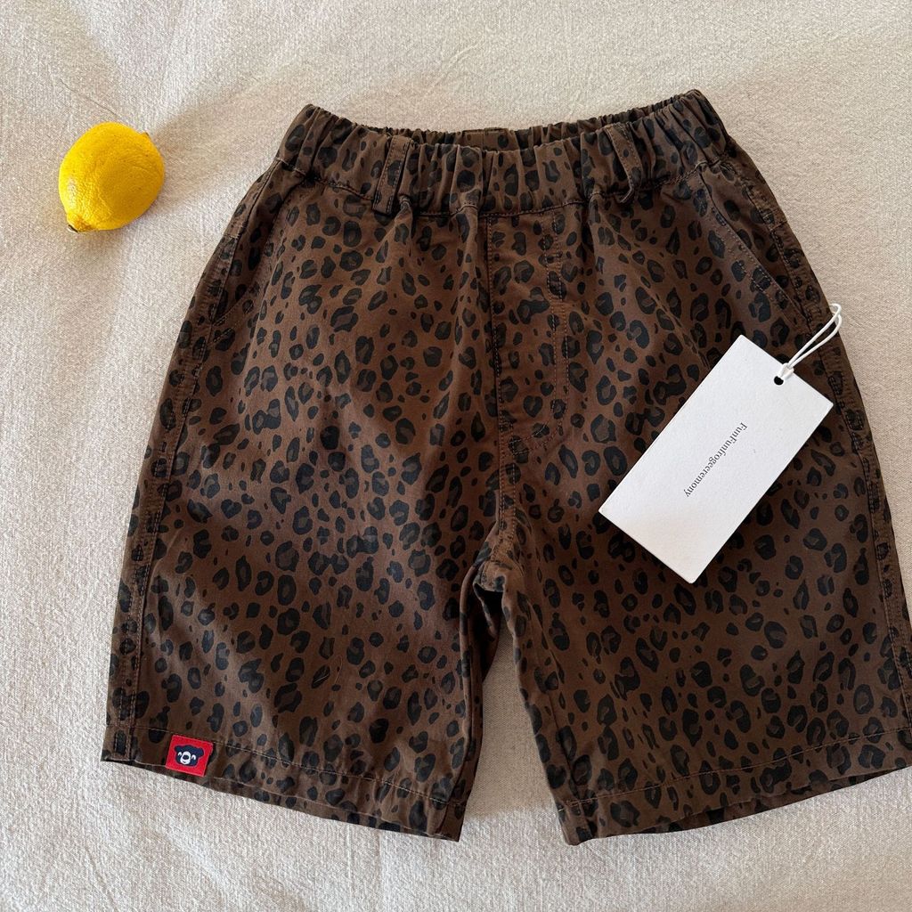 IRIS KIDS Safari Mood Shorts — kids tiger-print shorts, product photo 10 of 10