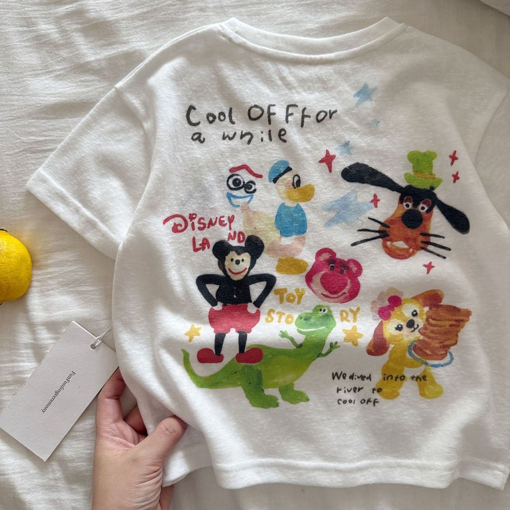 IRIS KIDS Retro Cartoon Tee — kids vintage print t-shirt, product photo 4 of 6