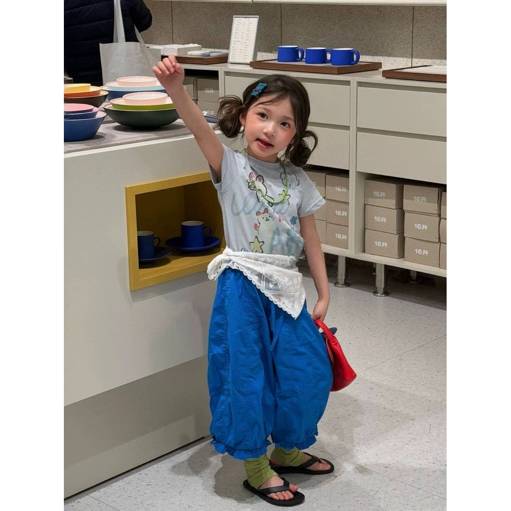 IRIS KIDS Blueberry Puff — kids tee and balloon pants set, product photo 2 of 10
