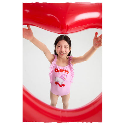IRIS KIDS Cherry Pony Swimming One-Piece — kids swimsuit with cap, product photo 8 of 9