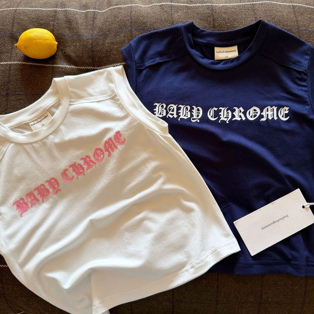 IRIS KIDS Baby Chrome Tank Top — kids Y2K-style top, product photo 2 of 7