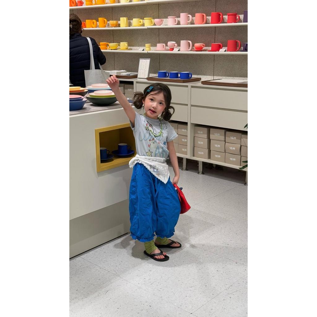 IRIS KIDS Blueberry Puff — kids tee and balloon pants set, product photo 6 of 10